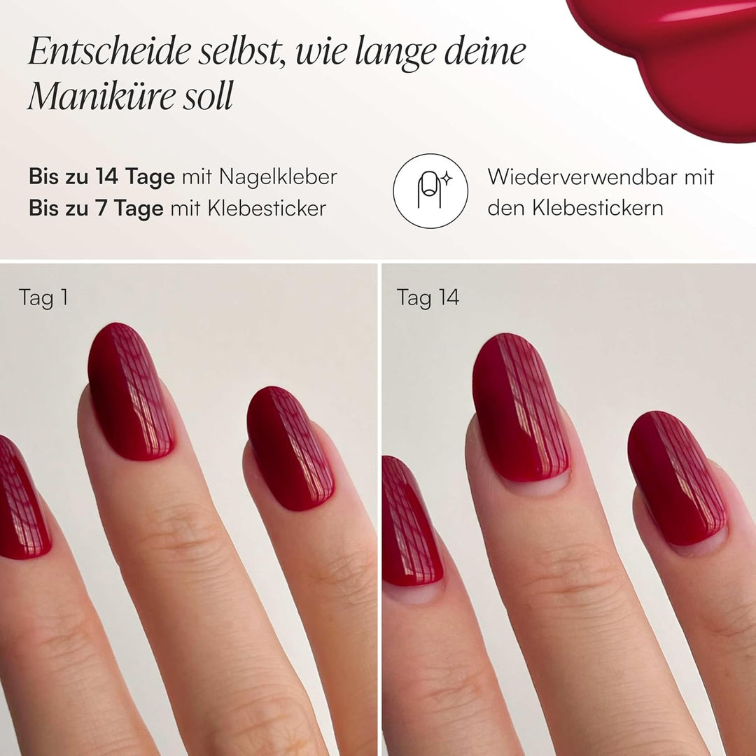 DOONAILS Soft Gel Press On Nails 30er Set Latte Short Square Form Beige Nägel zum Aufkleben Full Cov