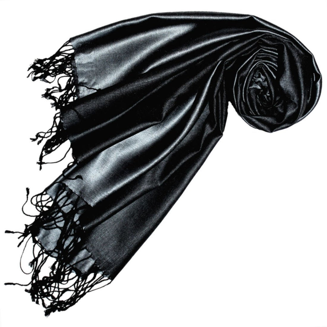 Lorenzo Cana Pashmina Wendeschal 70% Seide 30% Viskose Schaltuch 70 x 190 cm zweifarbiger Schal Stol