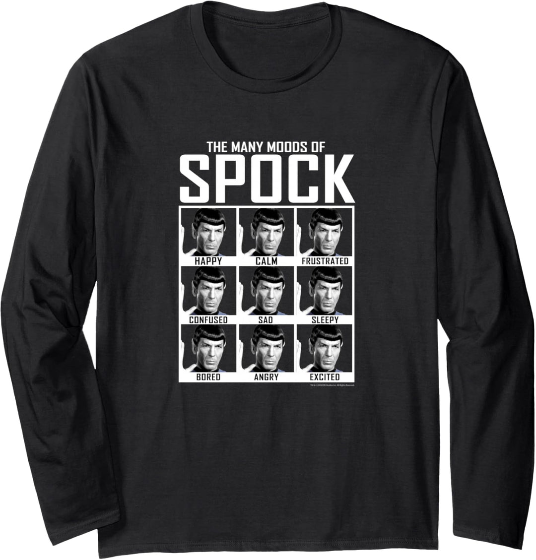 Star Trek The Many Moods Of Spock Langarmshirt