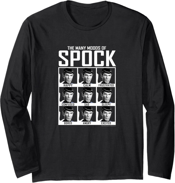 Star Trek The Many Moods Of Spock Langarmshirt