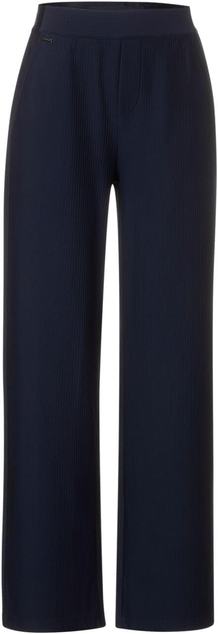 Street One Damen Hose Straight und High 40W / 30L Deep Blue, 40W / 30L Deep Blue
