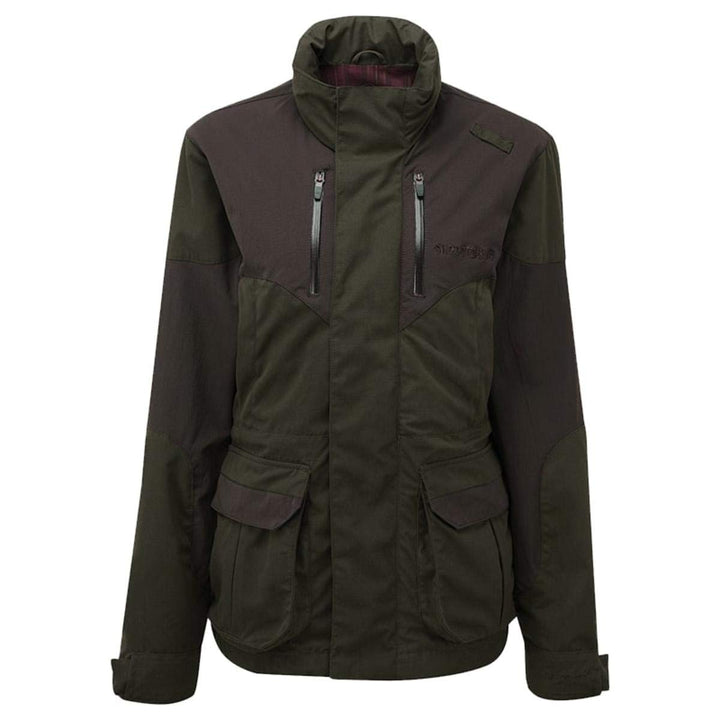 Highland Jacket Damen-dunkle Olive Braun, L