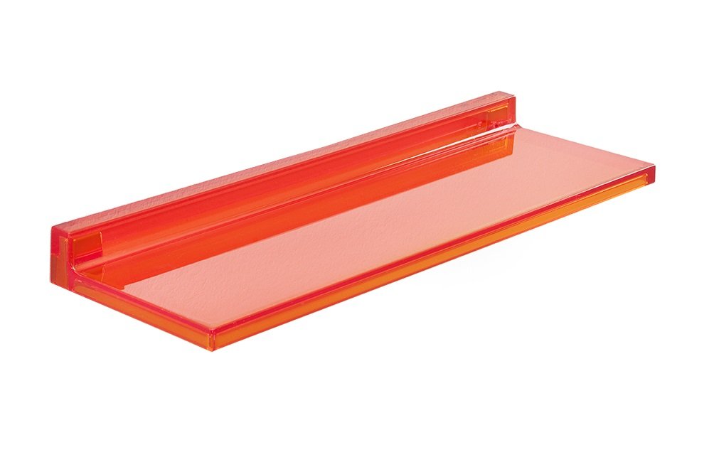 Kartell Shelfish, Orange Dark, 15 x 4 x 45 cm Arancione Tangerine, Arancione Tangerine