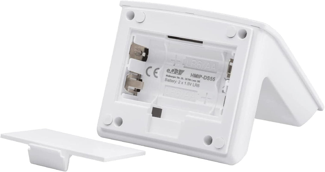 Homematic IP Smart Home Wandthermostat mit Luftfeuchtigkeitssensor + Tischaufsteller, digitales Ther