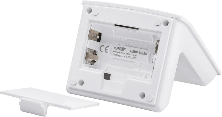 Homematic IP Smart Home Wandthermostat mit Luftfeuchtigkeitssensor + Tischaufsteller, digitales Ther
