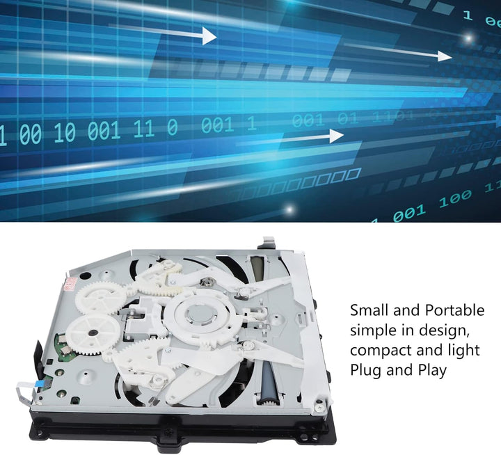 Vikye Tragbares DVD-CD-Laufwerk Ersatz für PS4 KEM-490, Kompakt und Langlebig, Plug-and-Play