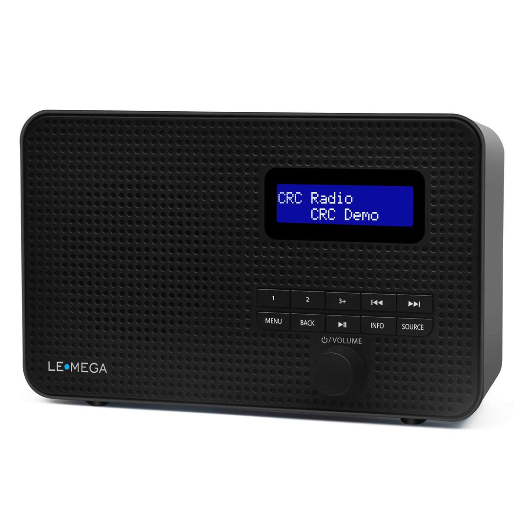 LEMEGA DR1 Tragbares DAB/DAB+ und UKW-Digitalradio,DAB-Radio mit Handbedienung,Doppelalarm,Schlummer
