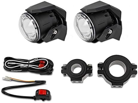 Motorrad Zusatzscheinwerfer ZS3 Kompatibel für LED E-Zulassung Lumitecs 12V/24V 600 Lumen inkl. Kabe