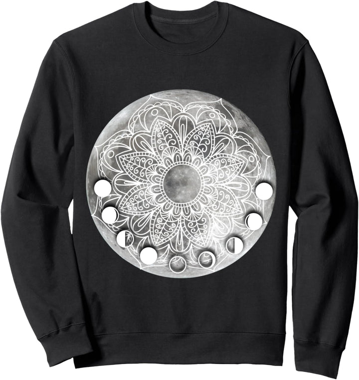 Lotus Blumen Mond lustige Yogis Yoga Fun Sweatshirt