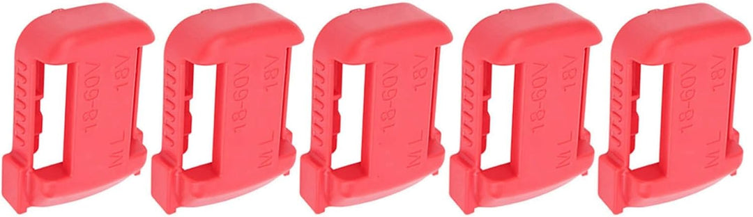 5 Stück Lithium-Batterie-Lagerregal Organizer Aufbewahrungskoffer Gürtelschlitz für Milwaukee M18 18