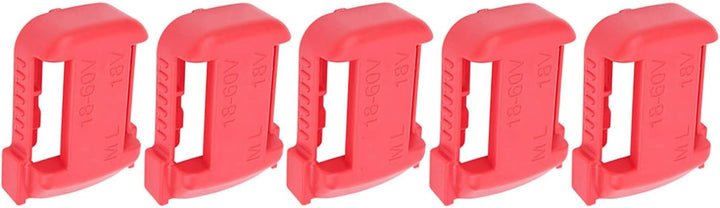 5 Stück Lithium-Batterie-Lagerregal Organizer Aufbewahrungskoffer Gürtelschlitz für Milwaukee M18 18