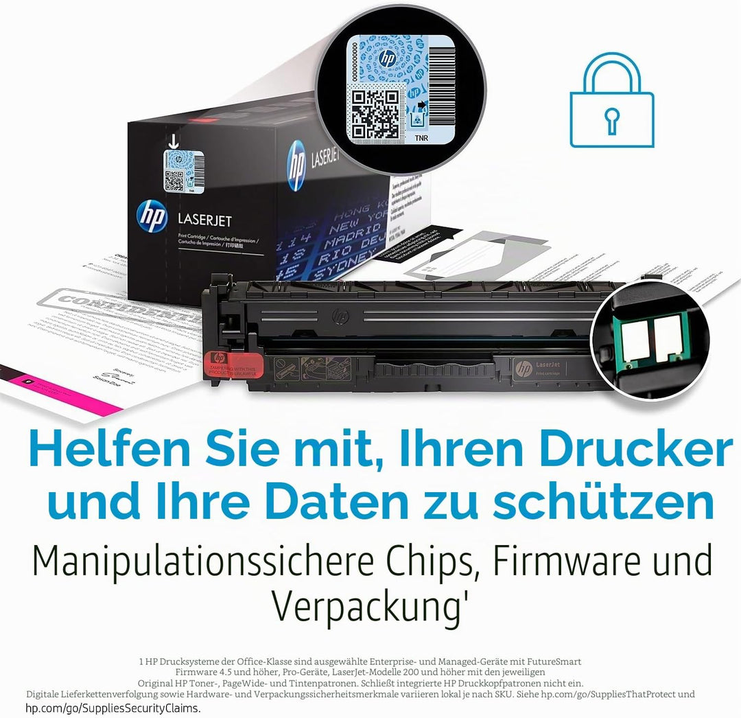 HP 212X (W2122X) Gelb Original Toner mit hoher Reichweite für HP Color LaserJet Enterprise M554, M55