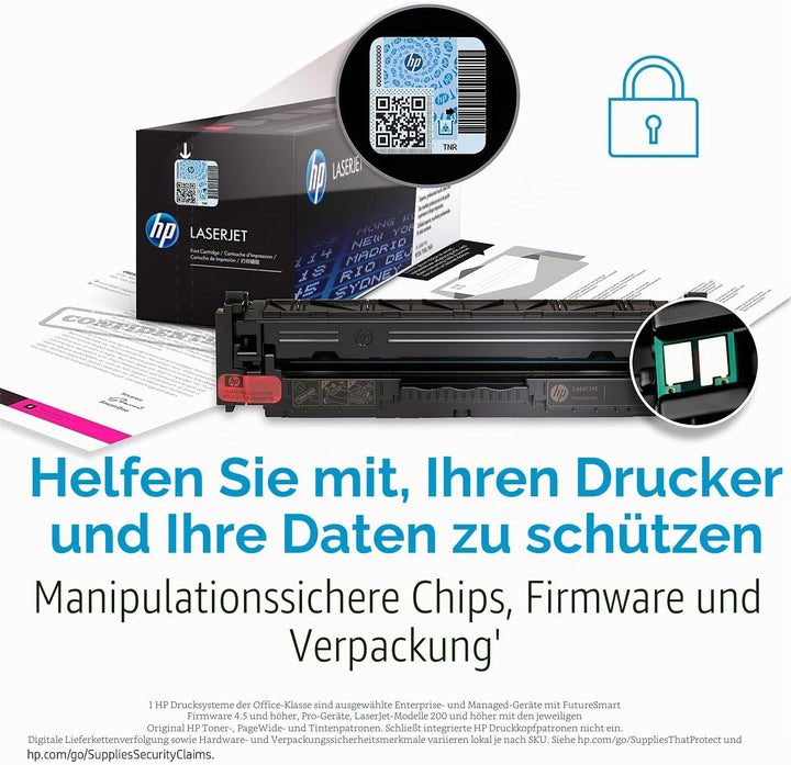 HP 212X (W2122X) Gelb Original Toner mit hoher Reichweite für HP Color LaserJet Enterprise M554, M55