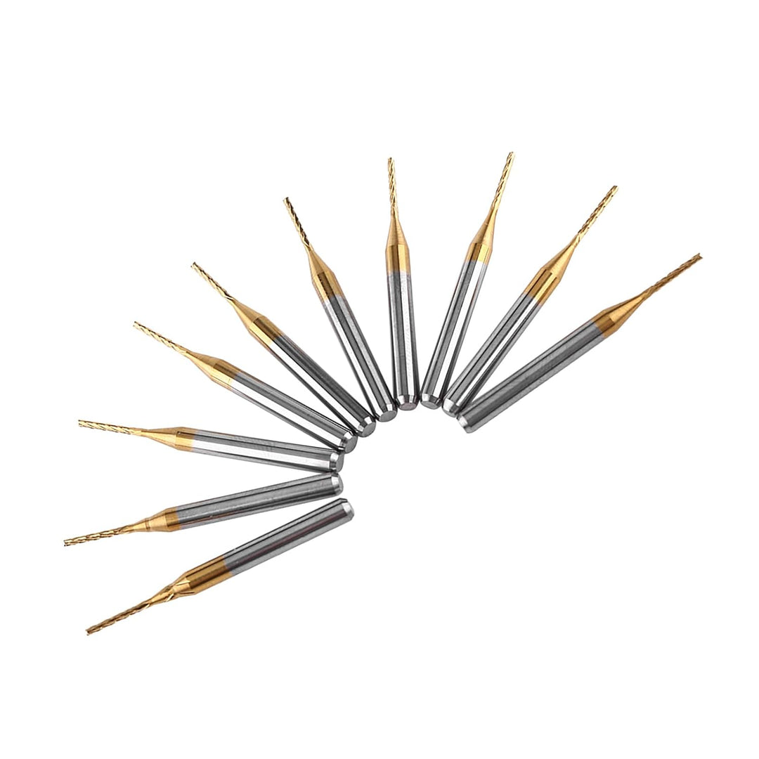 10 Stück Hartmetall CNC Fräser Set 1mm x 3.175mm Schaft Micro Spiral Fräser für PCB Gravur Holz Meta