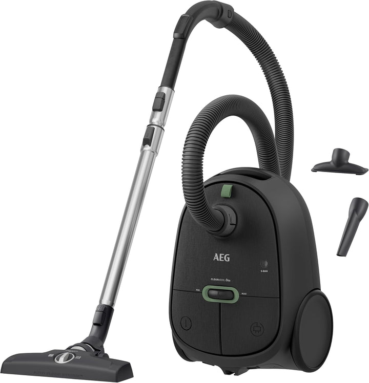 AEG CLEAN 6000 AB61C1OKO ÖKO Staubsauger / hohe Saugleistung / Zusatzdüsen / XL-Räder / Edelstahl-Te