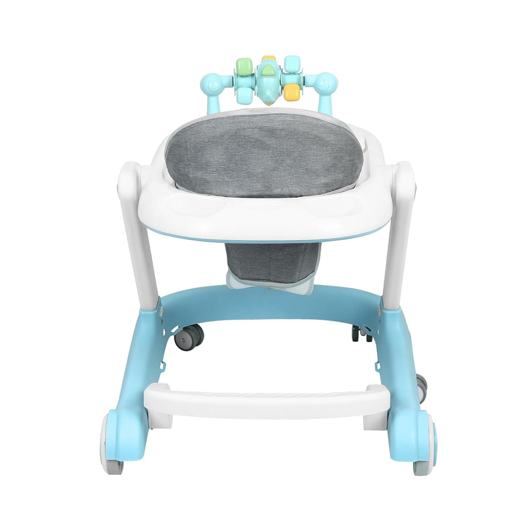 Lauflernhilfe 4 in 1, Drehspiess mit Tablett für musikalische Aktivitäten, für Babys, mit interaktiv