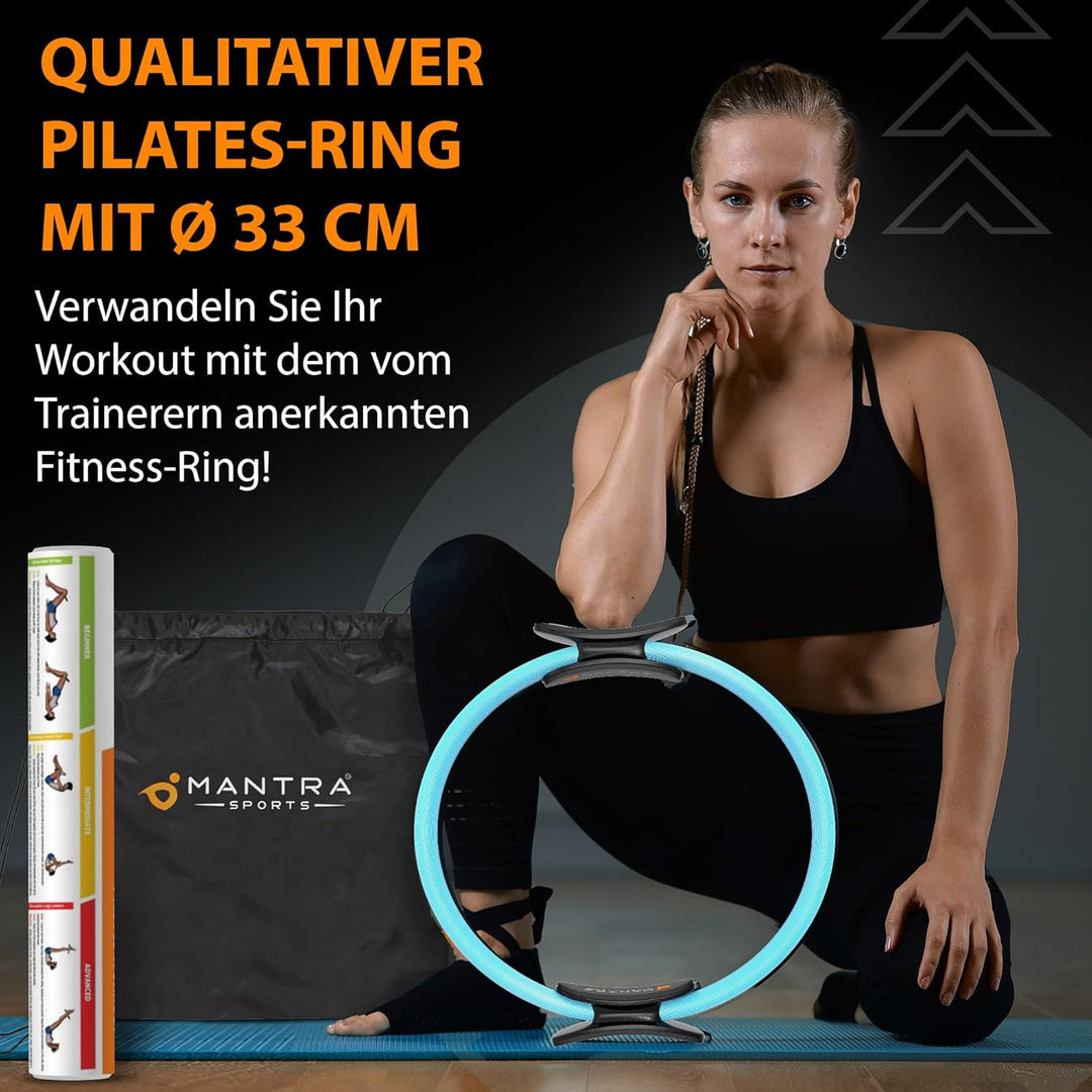 MANTRA SPORTS Pilates Ring Circle Beckenboden Trainer Damen, Magic Fitness Ring Oberschenkeltrainer