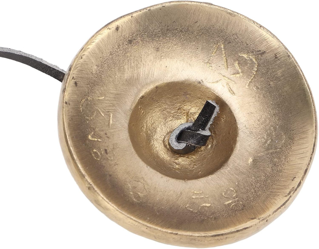 Tibetische Tingsha Zimbeln Meditation Glockenspiel Glocken, 2,7 Zoll Messing Starke Klangdurchdringu