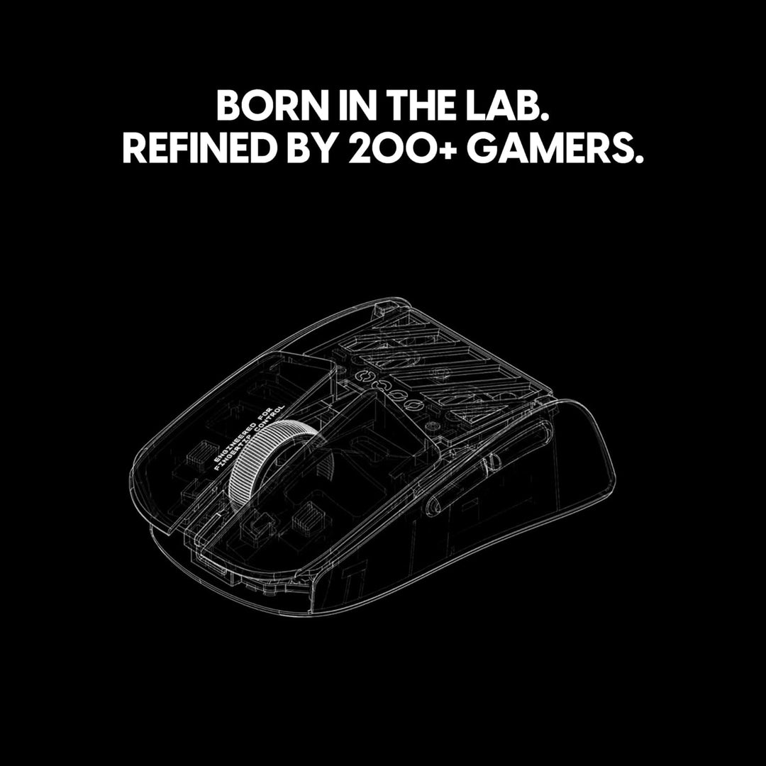 Pulsar Gaming Gears LAB X2F Kabellose Fingerspitzen-Gaming-Maus, Ultraleicht, 38 g, HUANO Blue Pink