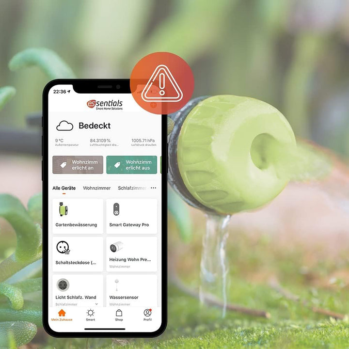 Smartes Bewässerungssystem, Gartenbewässerung, Bewässerungscomputer WLAN mit Repeater, mit App, komp