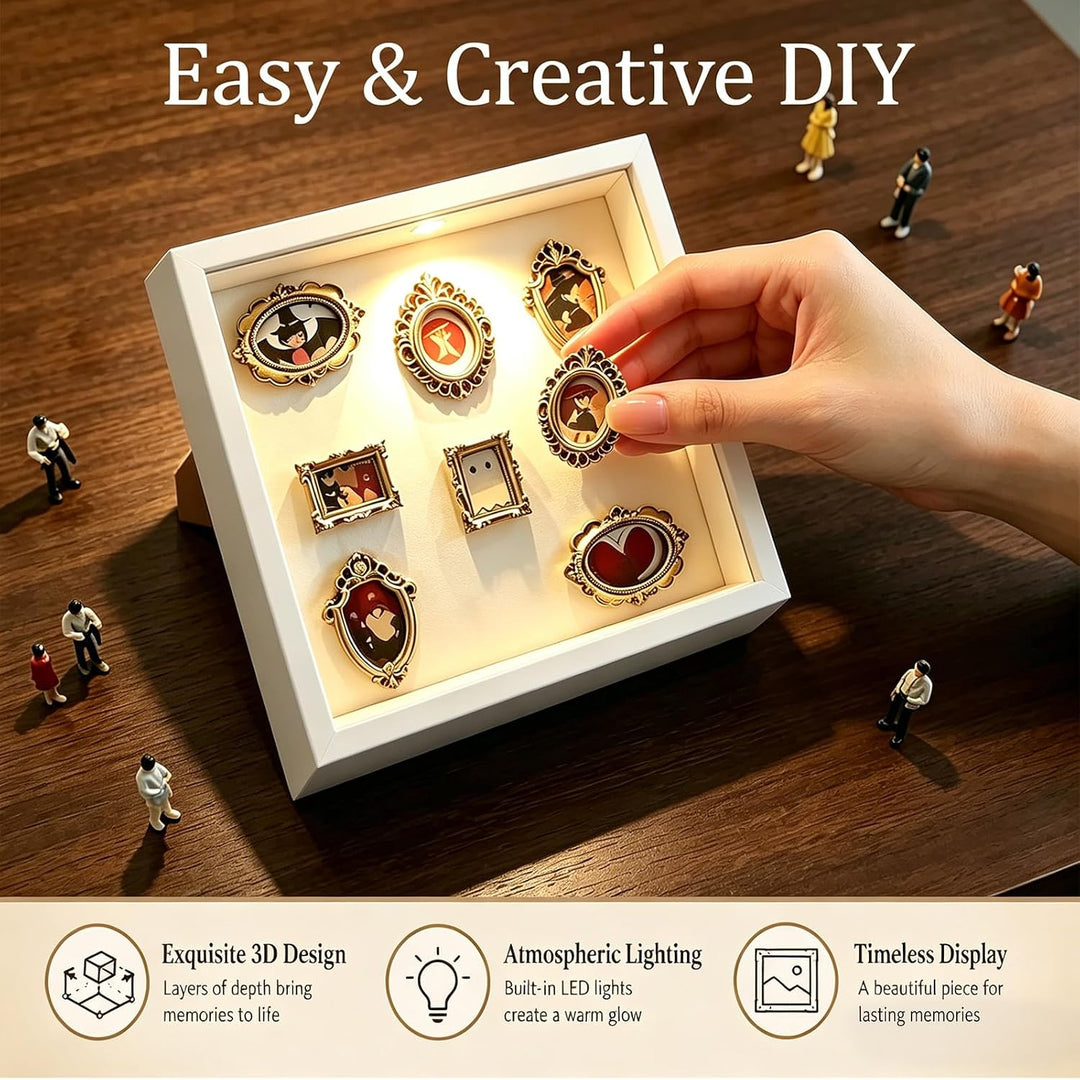 Bilderrahmen Museum Mini Kleine Bilderrahmen Vintage Mini Museum DIY, Personalisierte DIY Silhouette