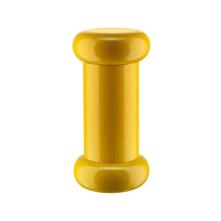 Alessi ES19 1 Salz-/Pfeffer-und Gewürzmühle aus Buchenholz, gelb 100 Values Collection, Steel