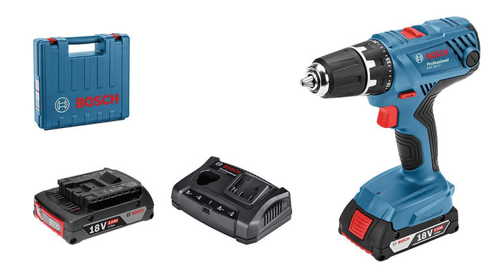 Bosch Professional 18V System Akku-Bohrschrauber GSR 18V-21 (max. Drehmoment: 55 Nm, inkl. 2x2,0 Ah
