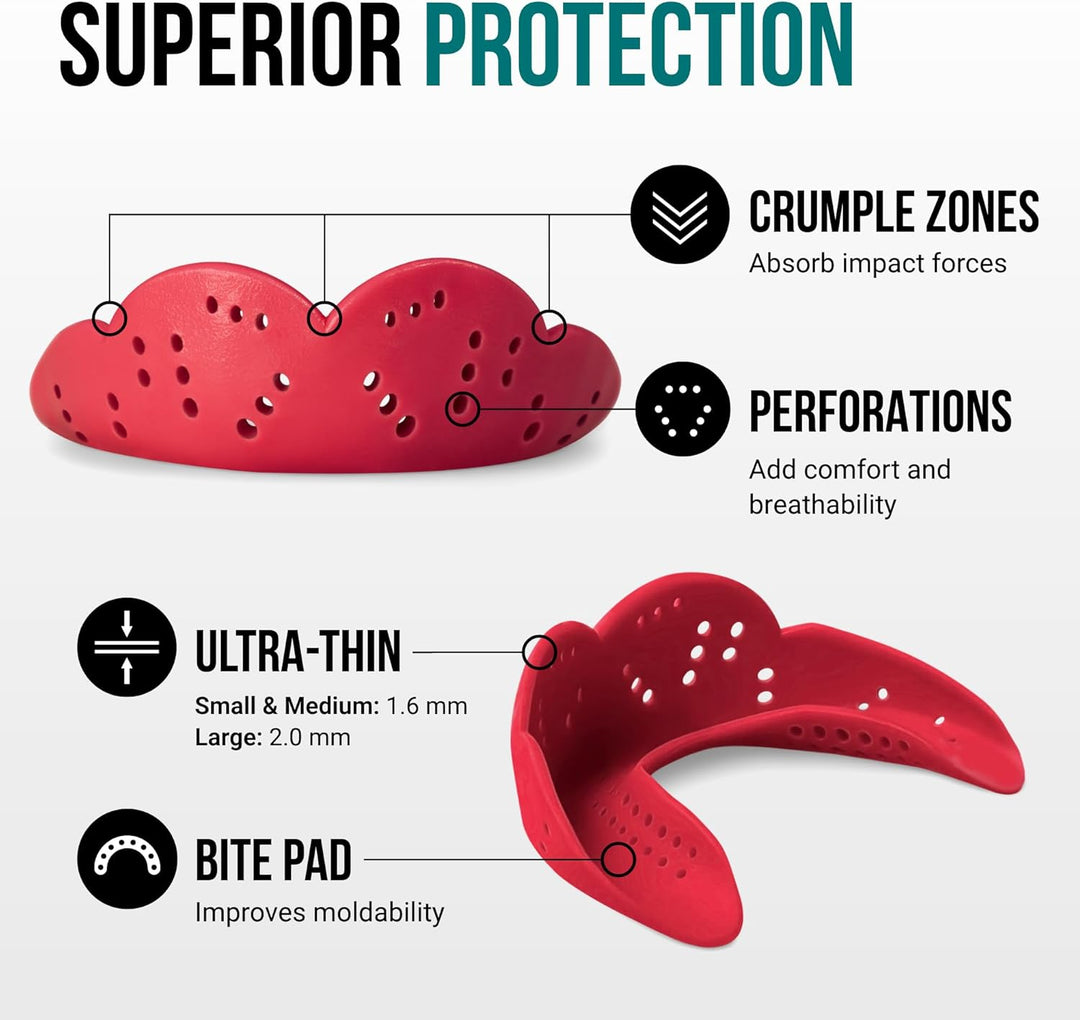 SISU Erwachsene Nextgen Aero Zahnschutz Adult Red, Adult Red