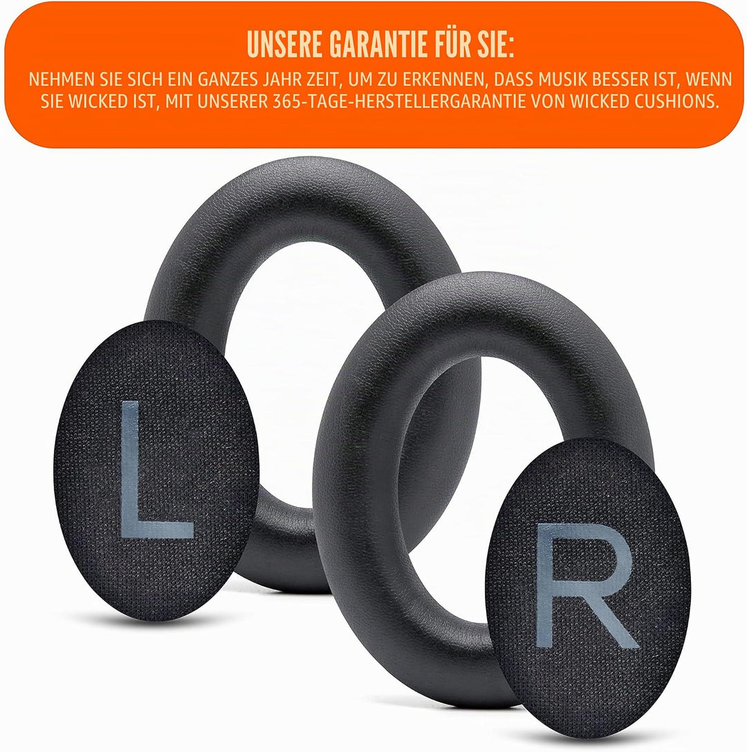 WC PadZ QC45 – Ohrpolster für Bose QuietComfort 45 / QuietComfort Se/QuietComfort Wireless, hergeste