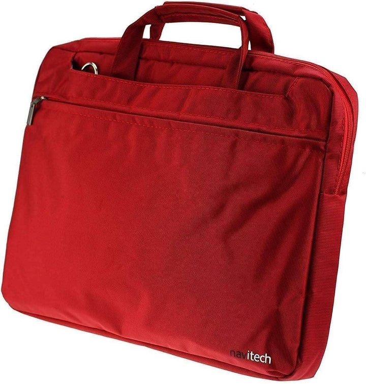 Navitech Rot Wasserfeste Tasche – Kompatibel mit dem Lenco BRP-1150BK 11.5" Portable DVD Player