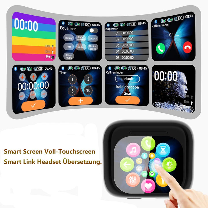 Ai Kopfhörer Übersetzer, Übersetzungskopfhörer, 144+ Sprachen Kopfhörer Übersetzer Echtzeit mit App,