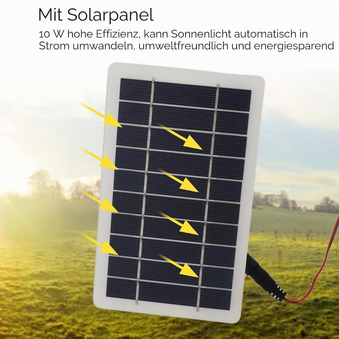 Solarbetriebener Abluftventilator, Rundes Rohrdesign, Solarpanel-Kühler, Schnelle und Einfache Insta