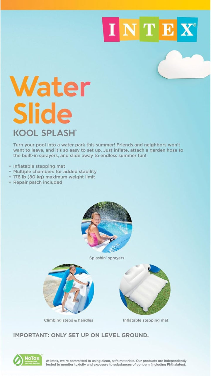 Intex Kool Splash Inflatable Swimming Pool Water Slide Accessory | 58851EP by Unbranded*