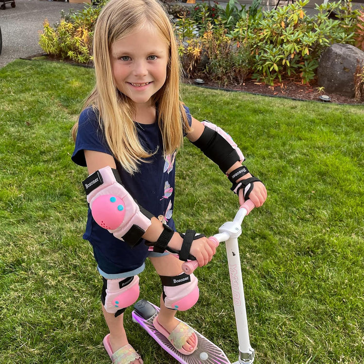 BOSONER Knieschoner Kinder Schoner Inliner Protektoren 6er Set Schützer Inliner Inline Skates Knie U