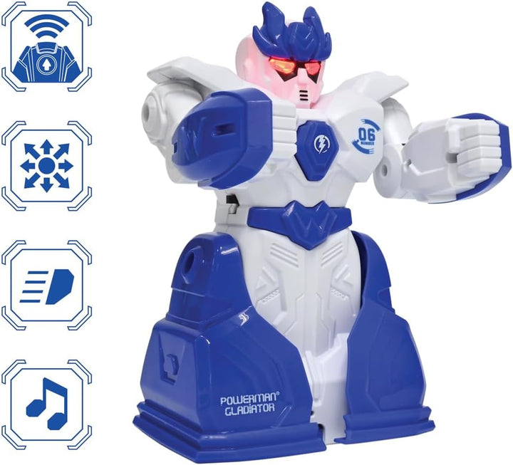 Lexibook, Powerman Gladiators Roboter, ROBDUOLXB | RC-Kampfroboter, Duell-Modus, 5 Treffer zum KO, B