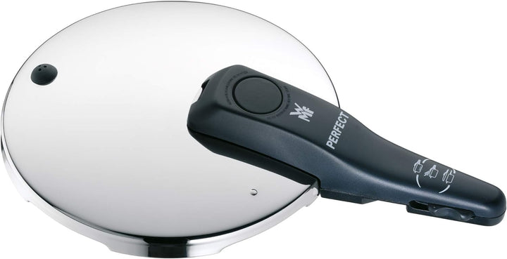 WMF Perfect Schnellkochtopf Induktion 6,5l, Dampfkochtopf, Cromargan Edelstahl poliert, 2 Kochstufen