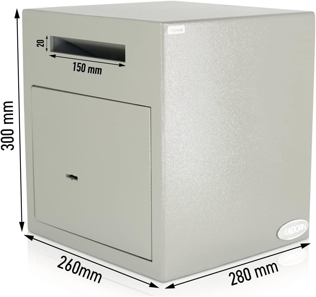 Einwurftresor | Briefkastensafe | Deposit-Tresore | 4x Schlüssel
