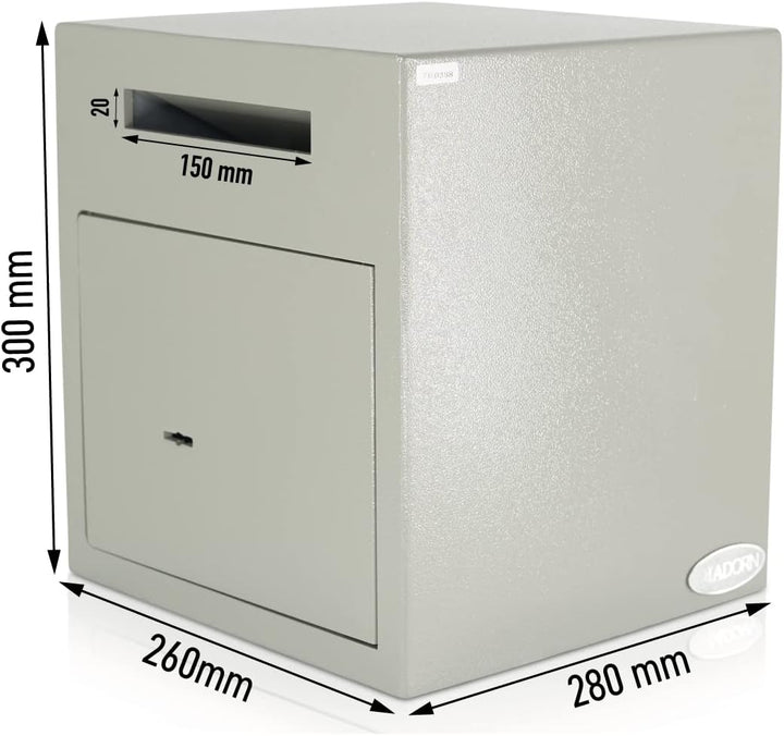 Einwurftresor | Briefkastensafe | Deposit-Tresore | 4x Schlüssel
