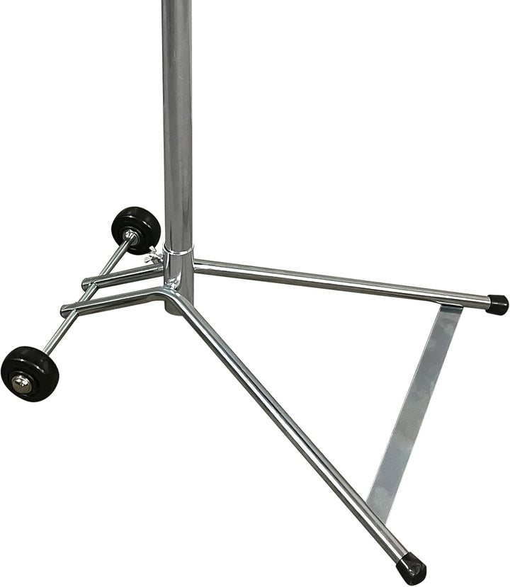 QUICK STAR Müllsackständer mit Deckel und 2 Rollen Metall Müllsackhalter 120 Liter | Stabiler Müllsa