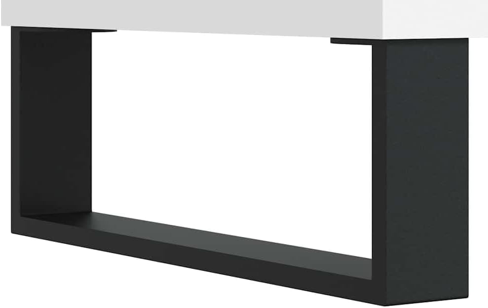 vidaXL Plattenschrank, Schallplattenschrank mit viel Stauraum, Plattenspieler Schrank für Wohnzimmer