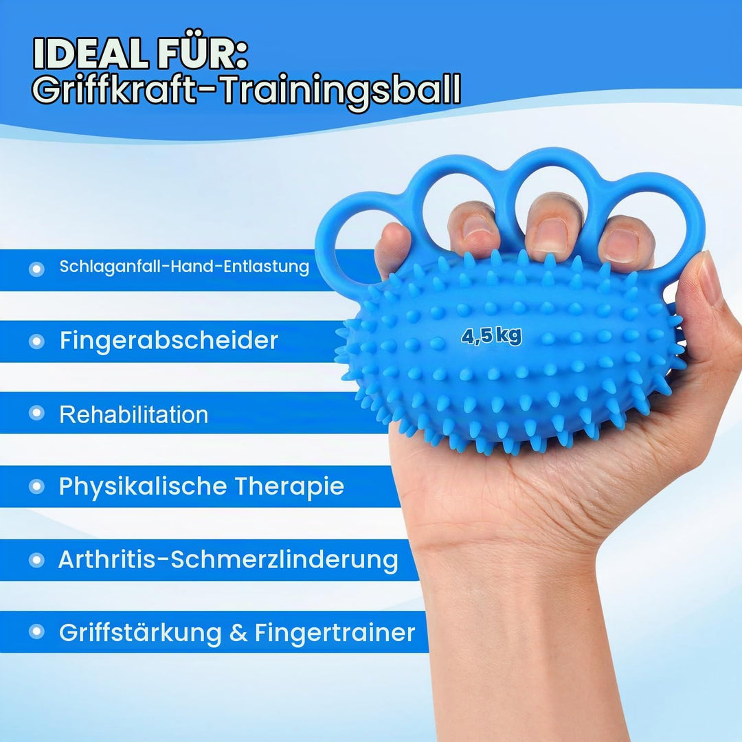 Handtrainer Fingertrainer Stressball 2 Set - Knetball für Hände Therapie, Handübungsbälle Anti Stres