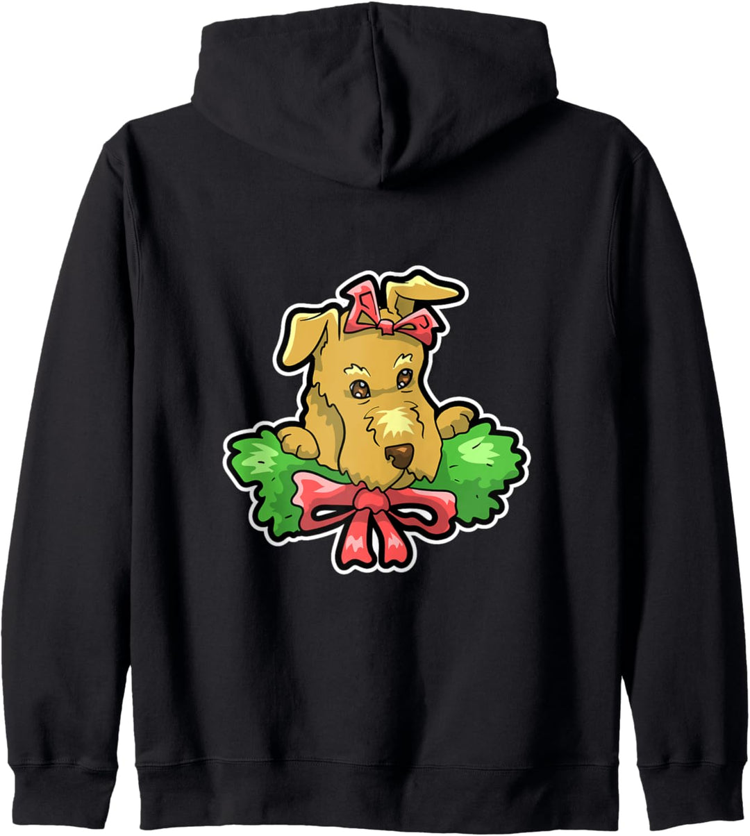 Weihnachten Airedale Terrier König der Terrier Kapuzenjacke