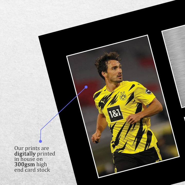 HWC Trading A4 Mats Hummels Borussia Dortmund Geschenke Gedruckt, Signiert Autogramm Bild, Für Fussb