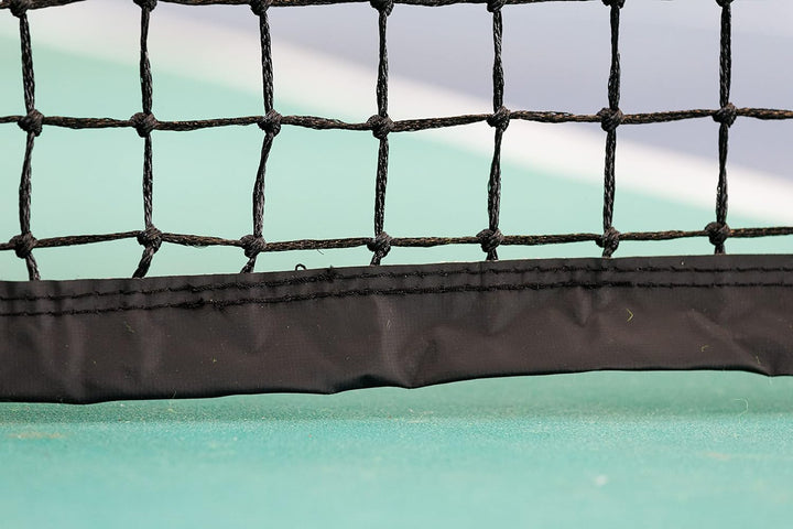 Tennisnetz PRO - 12,7 x 1,05m - PP Netz - Knotenlos 3,5 mm - Wetterfest & UV-Schutz - obere 5 Reihen