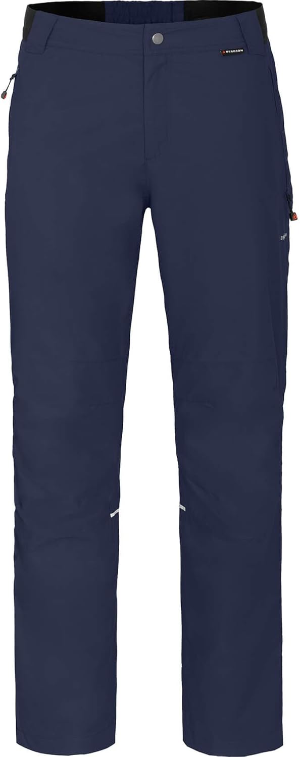 Bergson Mitchell Comfort Thermo | Herren Regenhose - elastischer Comfort Bund - wasserdicht - Winddi