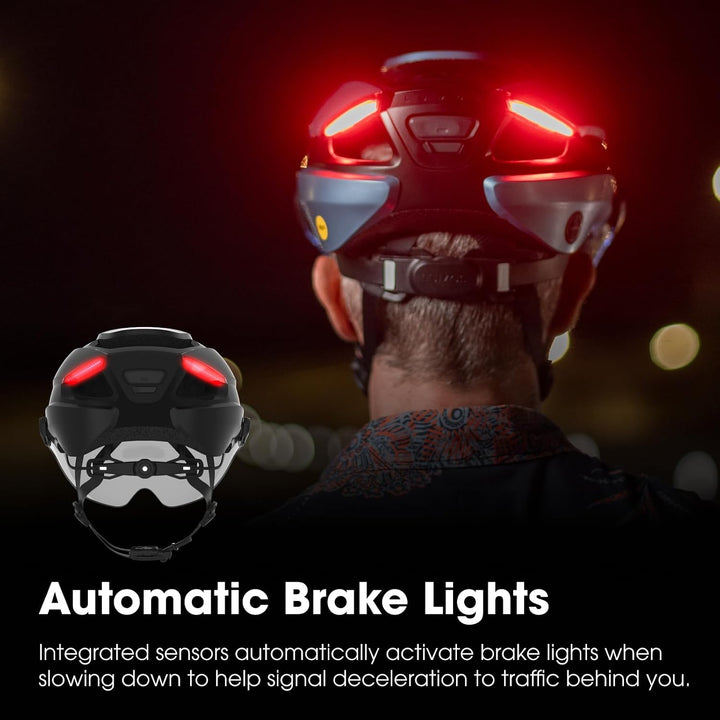 Lumos Ultra E-Bike Smart-Helm | NTA 8776 Zertifiziert | LED-Front- & Rücklichter | Einziehbares Visi
