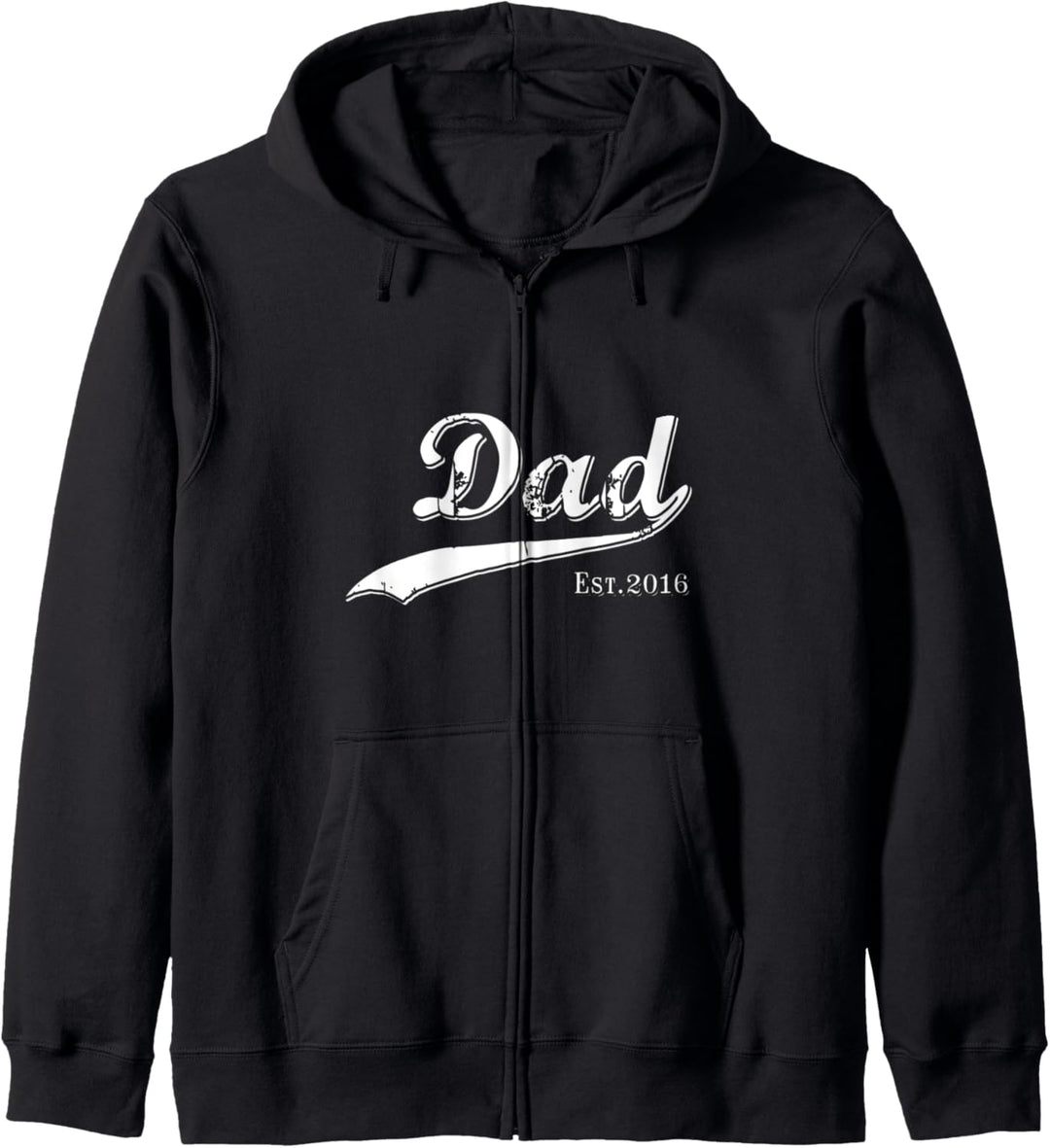 Dad Est 2016 Vatertagsgeschenk Daddy Seit 2016 etabliert Kapuzenjacke