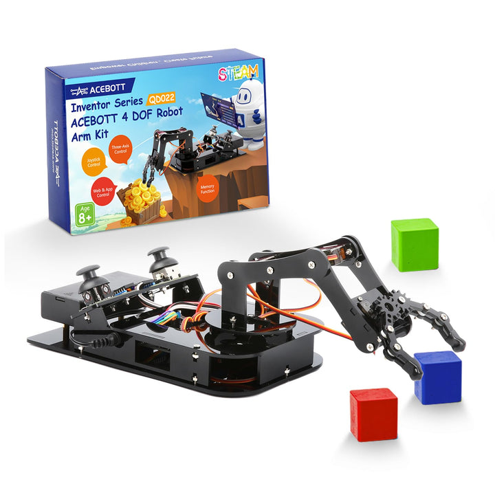 4DOF Roboterarm-Kit für Kinder, kompatibel mit Arduino IDE, Programmierung ESP32 Smart Robot Arm Bui
