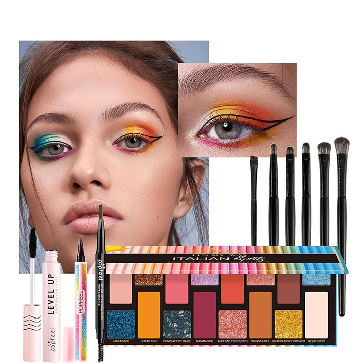 RoseFlower Schminke Set Profi Make Up Set Teenager Mädchen Schminkkoffer Kosmetische Makeup Paletten