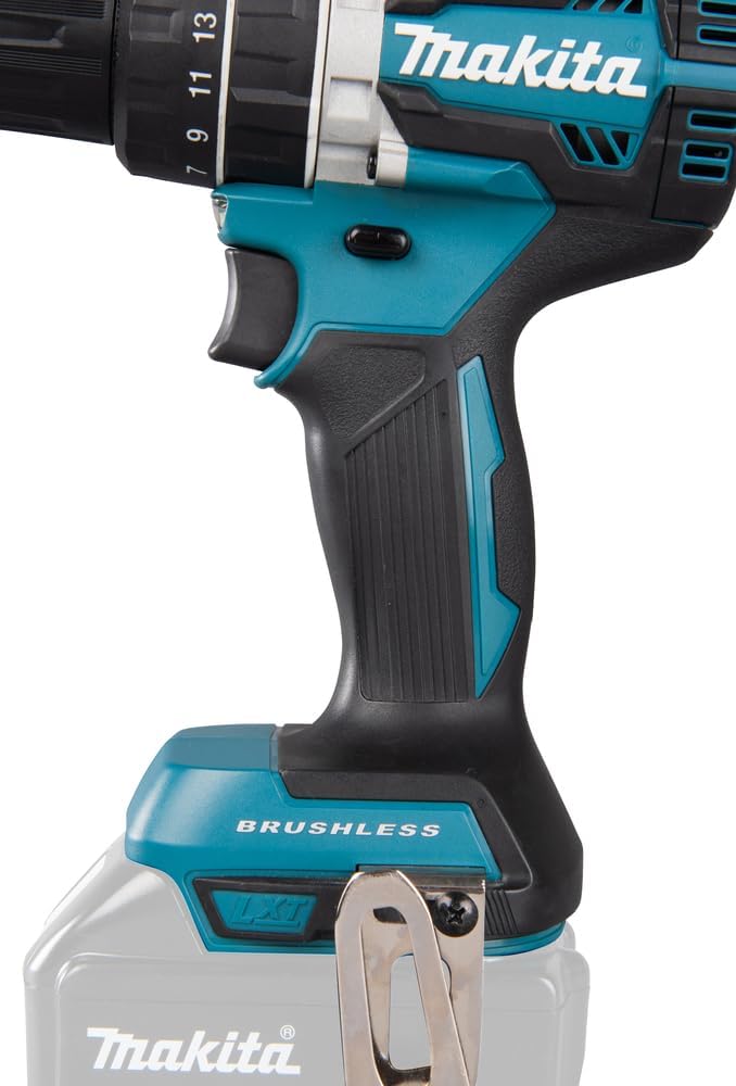 Makita DHP484Z Akku Schlagbohrschrauber 18 V (ohne Akku, ohne Ladegerät), Blau, Small Single ohne Ak